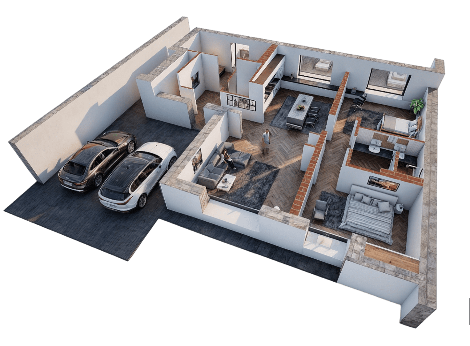 Котедж з&nbsp;укриттям 220&nbsp;м&sup2; у&nbsp;КМ Белгравія